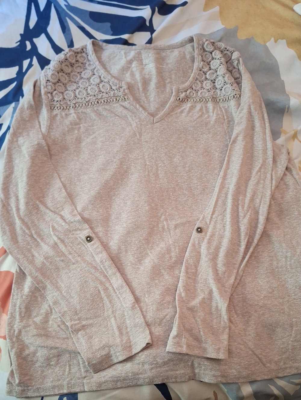 Sonoma - Tan Long Sleeve Top